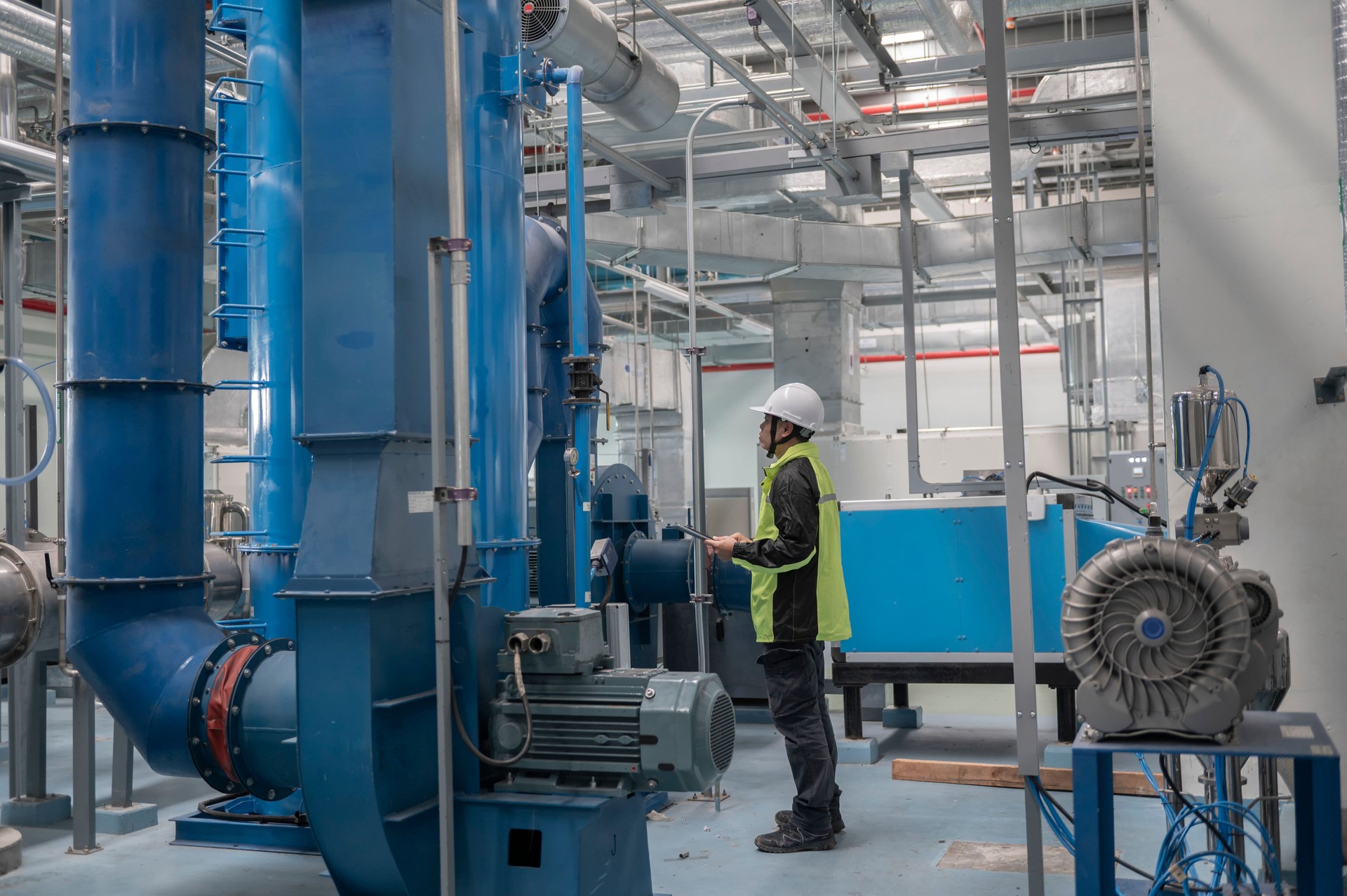 Technician or engineer in factory